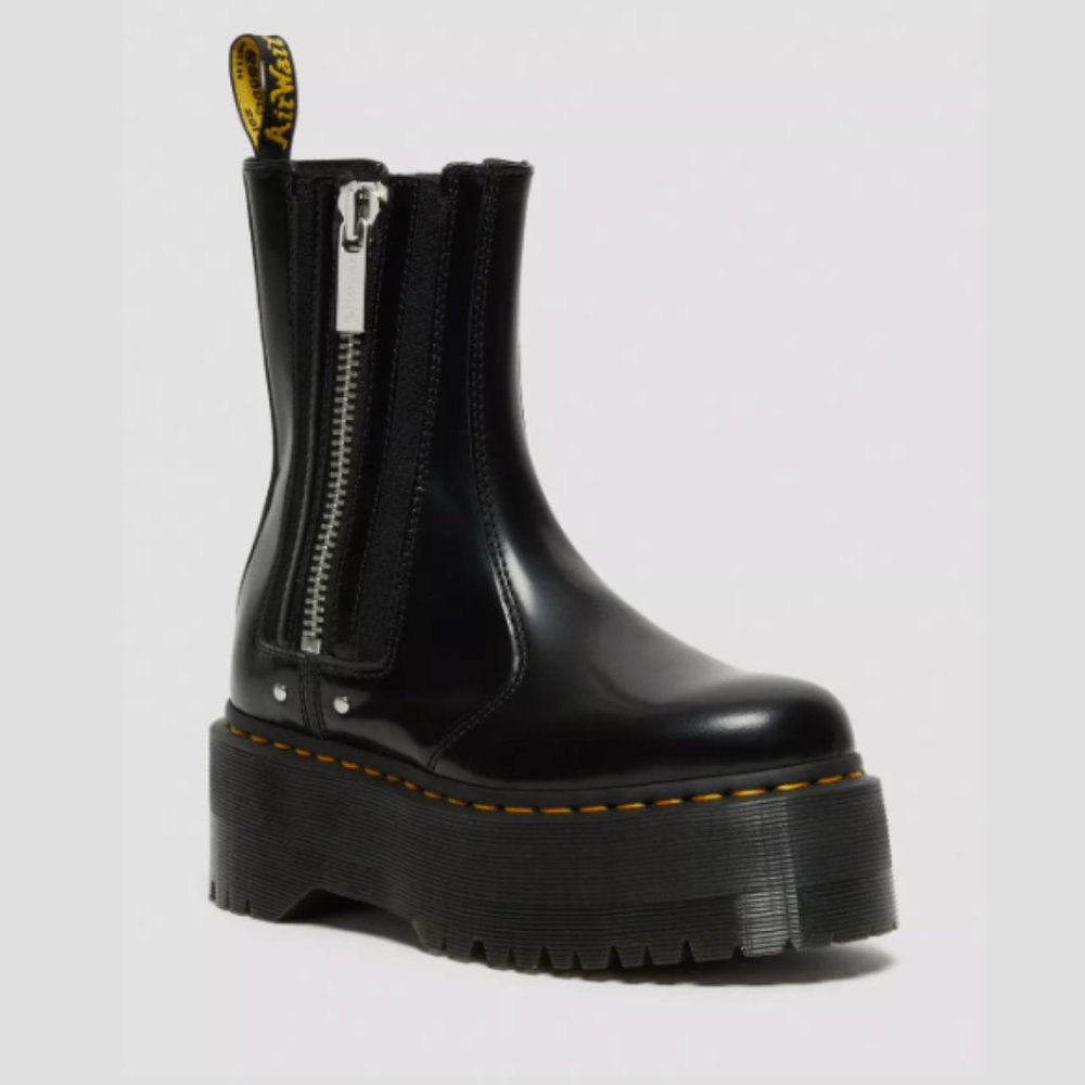 Dr. Martens 2976 Max Leather Platform Chelsea Boots | US 6